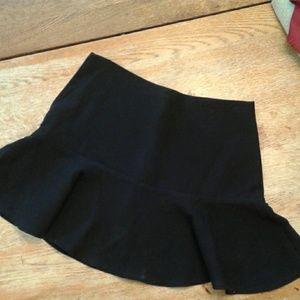 Black mini skirt